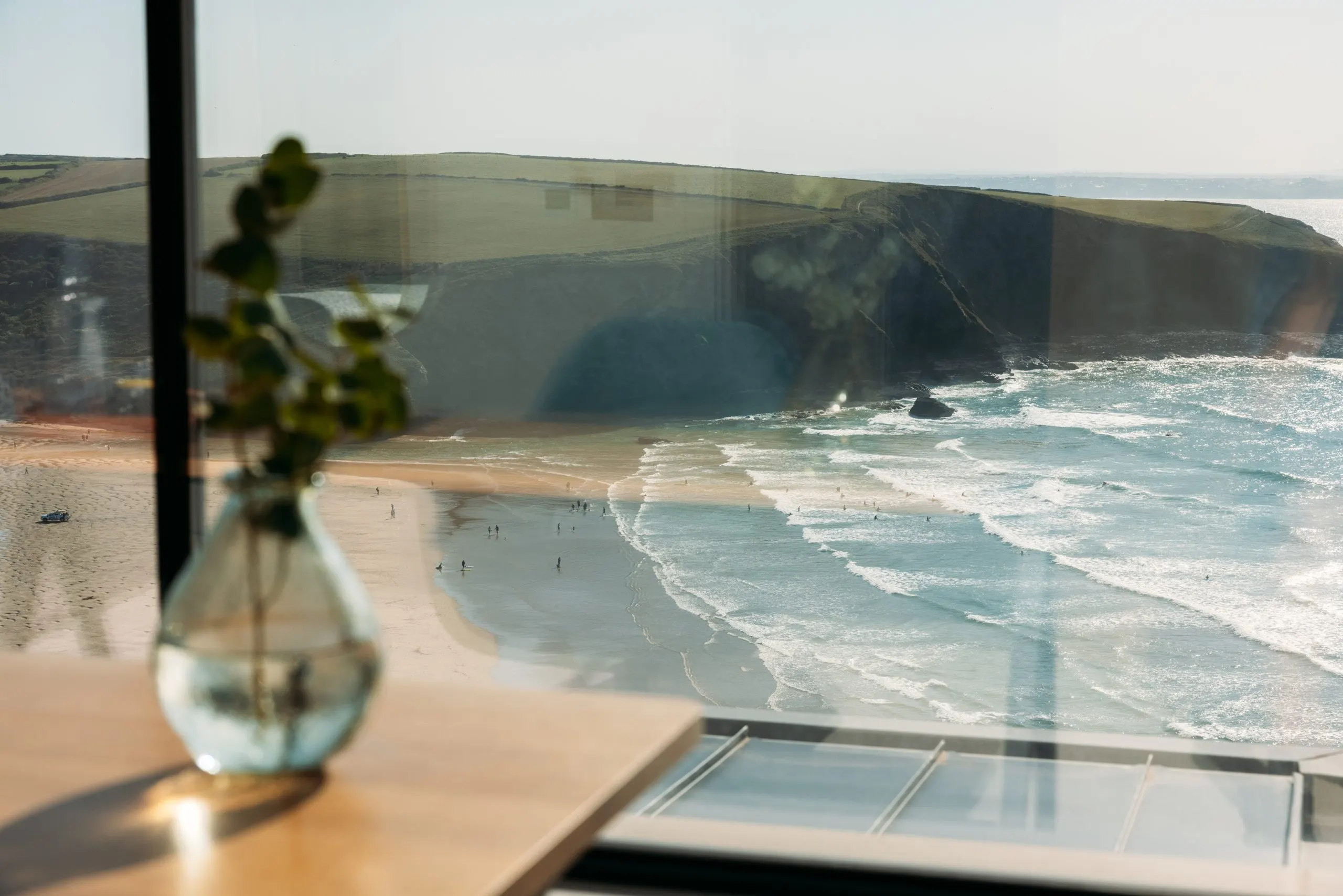 The coastal view from Red Cove in Mawgan Porth.