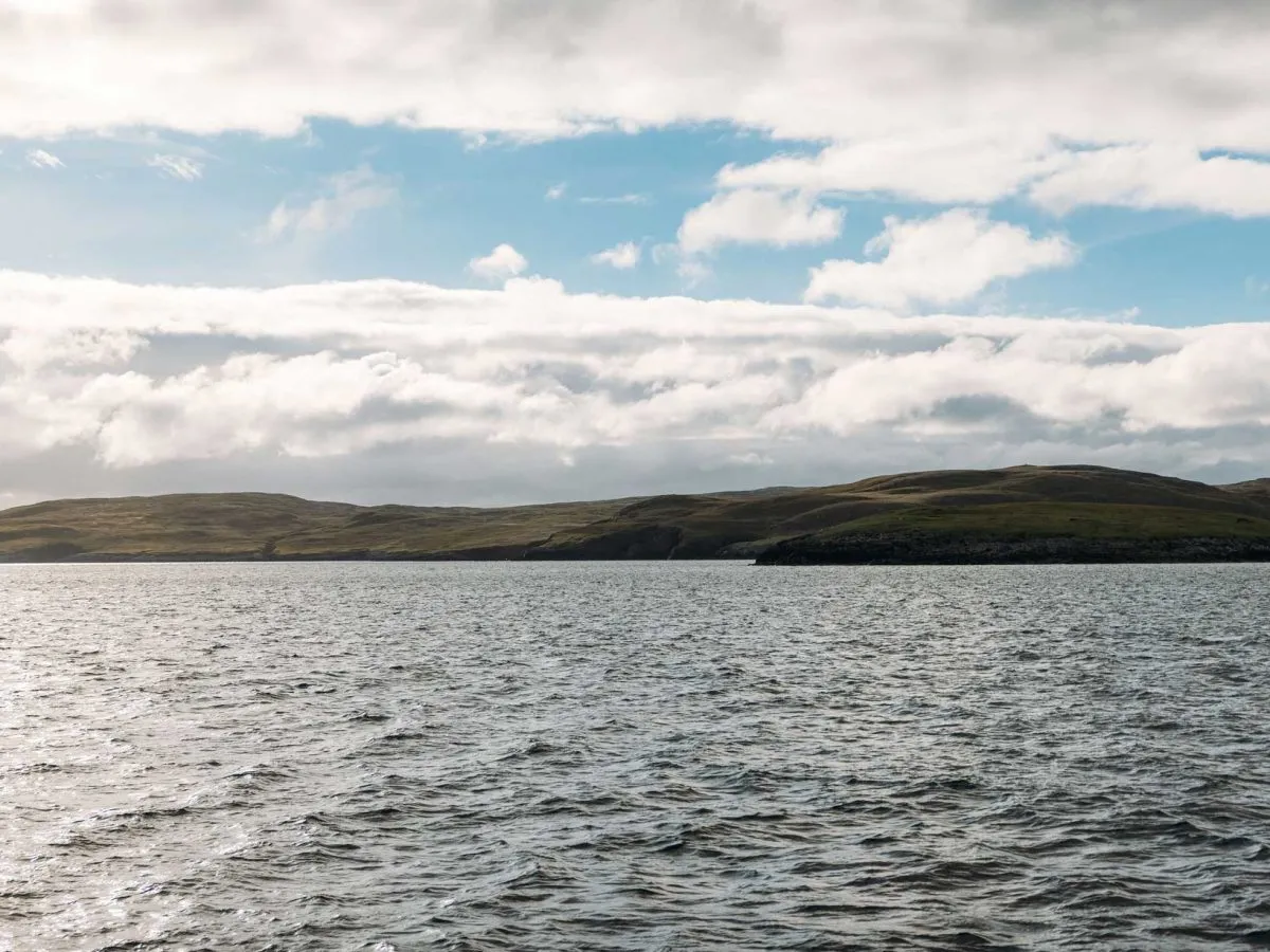 The Shetland coast during the Marine Stewardship Council documentary production